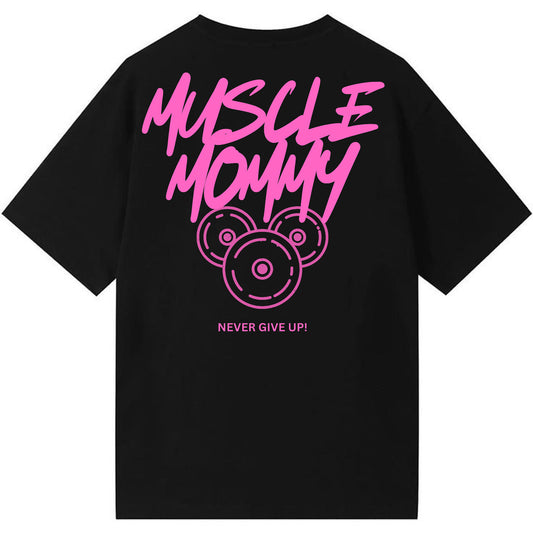 MUSCLE MOMMY BLACK - PINK and SAND BLACK